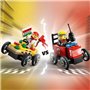 LEGO City 60458 Pack de bolides de course : camion de pizza contre camion de pompiers