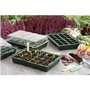 Mini serre de culture - NATURE - Lot de 4 terrines en plastique souple - Plateaux 24 alvéoles - H11x35x23,5 cm