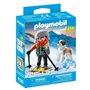 PLAYMOBIL 71741 Garçon en raquettes avec Saint Bernard