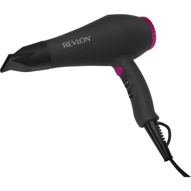Seche-cheveux - REVLON - RVDR5251E - Perfect Heat - 2000 W - Moteur AC - 2 vitesses - Noir / Rose