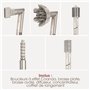 Seche-cheveux & styler 2 en 1 - SHARK FLEXSTYLE - HD446SLEU - 5 accessoires - Champagne - 1400 W- Edition 2024