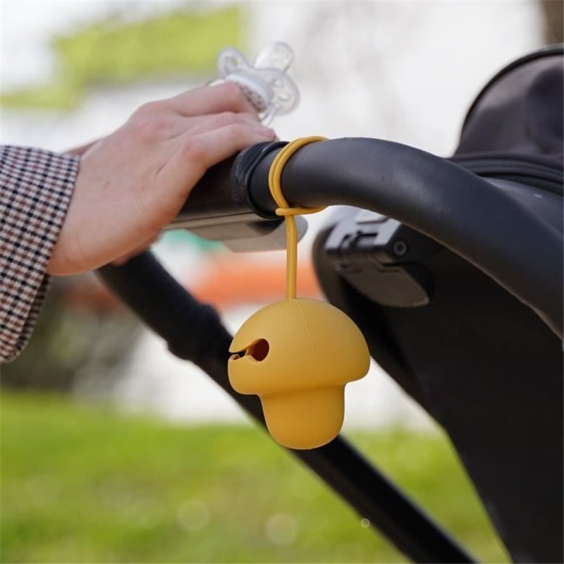 Image secondaire de Range tétine - THERMOBABY - Silicone - Jaune Miel - Doux et sans BPA