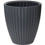 Pot de fleurs - Garden ID - Fancy - 40 x 42 cm - Pour jardin, balcons ou intérieurs - Anthracite
