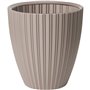Pot de fleurs - Garden ID - Fancy - 40 x 42 cm - Pour jardin, balcons ou intérieurs - Taupe