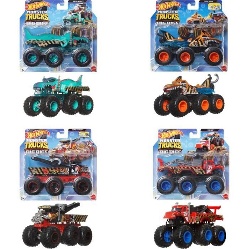 Hot Wheels Monster Trucks-Assortiment de gros engins à l'échelle 1/64 - Hot Wheels - HWN86