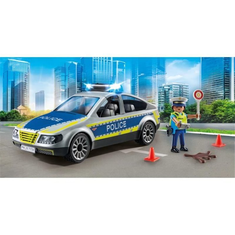 Image secondaire de PLAYMOBIL 71729 Voiture police avec sirène et gyrophare