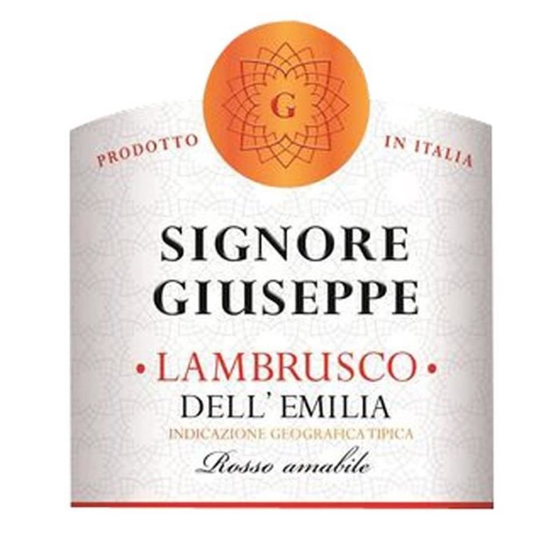Image secondaire de Lambrusco Rouge - Signore Giuseppe - Vin pétillant - 75 cl