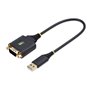 Câble USB Startech 1P1FFC-USB-SERIAL Noir 30 cm