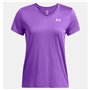 T-shirt à manches courtes femme Under Armour Tech SSv- Solid Pourpre