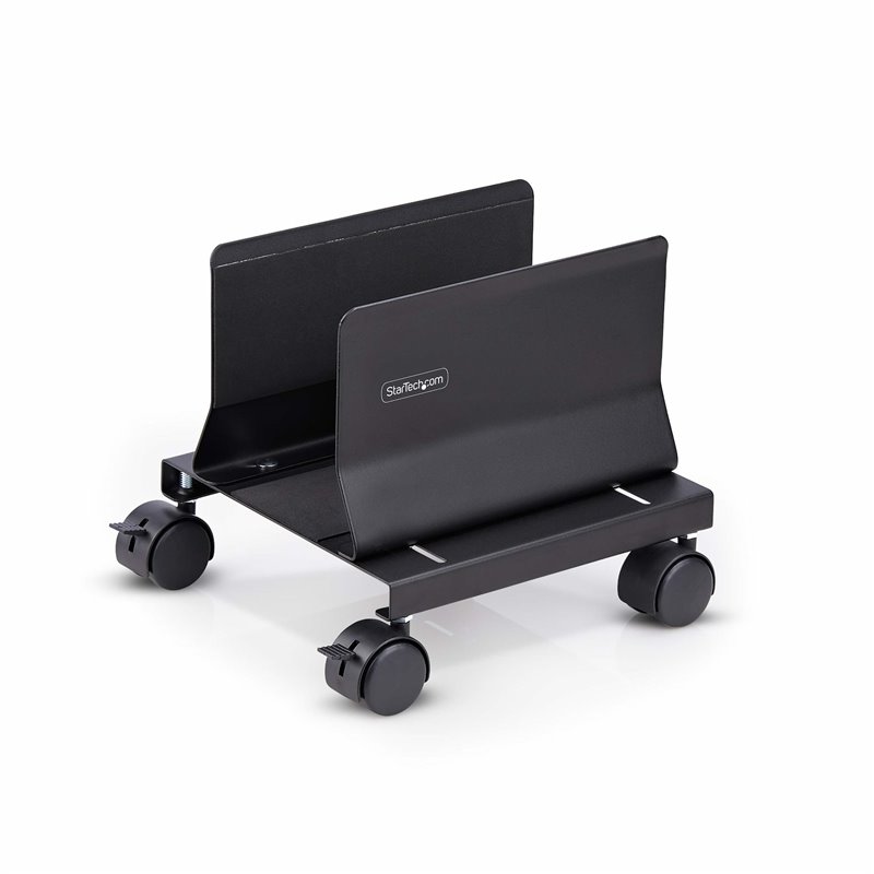StarTech.com Support Mobile pour Unité Centrale, Support Mobile pour Unité Centrale PC à Roulettes, Charge Maximale de 21kg, Cha