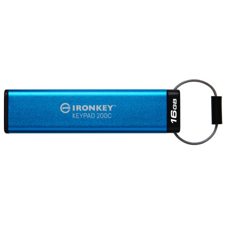 Kingston Technology IronKey Keypad 200C USB-C de 16 Go, FIPS 140-3 niveau 3 (en attente) AES-256