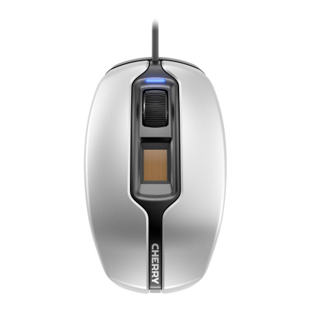 CHERRY MC 4900 Souris filaire, capteur empreinte digitale, noir/argent, USB