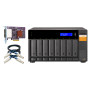 QNAP TL-D800S Boîtier de disques de stockage Boîtier disque dur/SSD Noir, Gris 2.5/3.5"