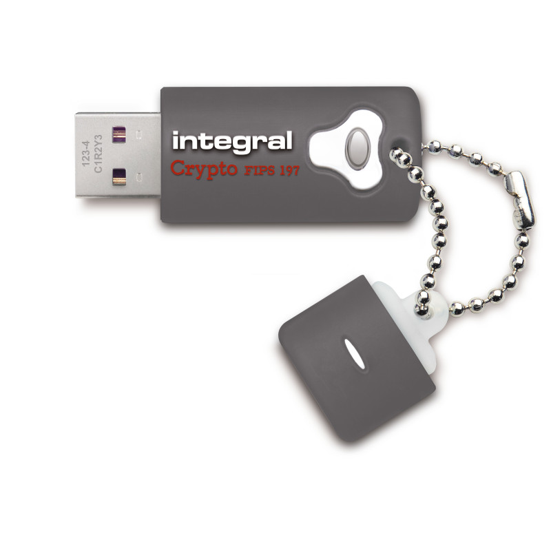 Integral 16GB Crypto Drive FIPS 197 Encrypted USB 3.0 lecteur USB flash 16 Go USB Type-A 3.2 Gen 1 (3.1 Gen 1) Gris