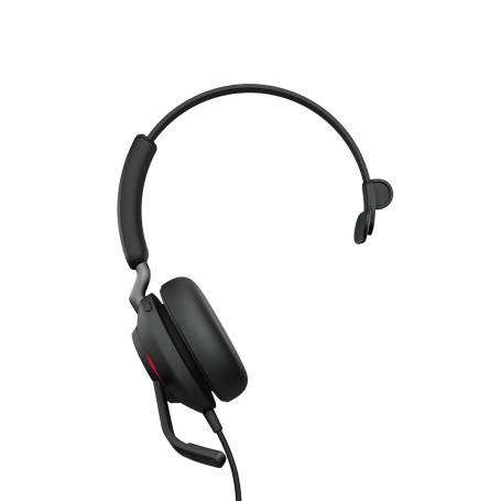 Jabra Evolve2 40, UC Mono Casque Avec fil Arceau Bureau/Centre d'appels USB Type-C Noir