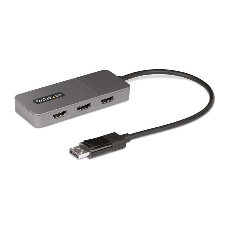 Image secondaire de StarTech.com Hub MST à 3 Ports - DisplayPort vers 3x HDMI, Trois Moniteurs 4K 60Hz, Adaptateur Vidéo Multi-Moniteur DP 1.4, Câbl