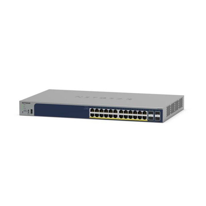 Image secondaire de NETGEAR GS728TPP Géré L2/L3/L4 Gigabit Ethernet (10/100/1000) Connexion Ethernet, supportant l'alimentation via ce port (PoE) Gr