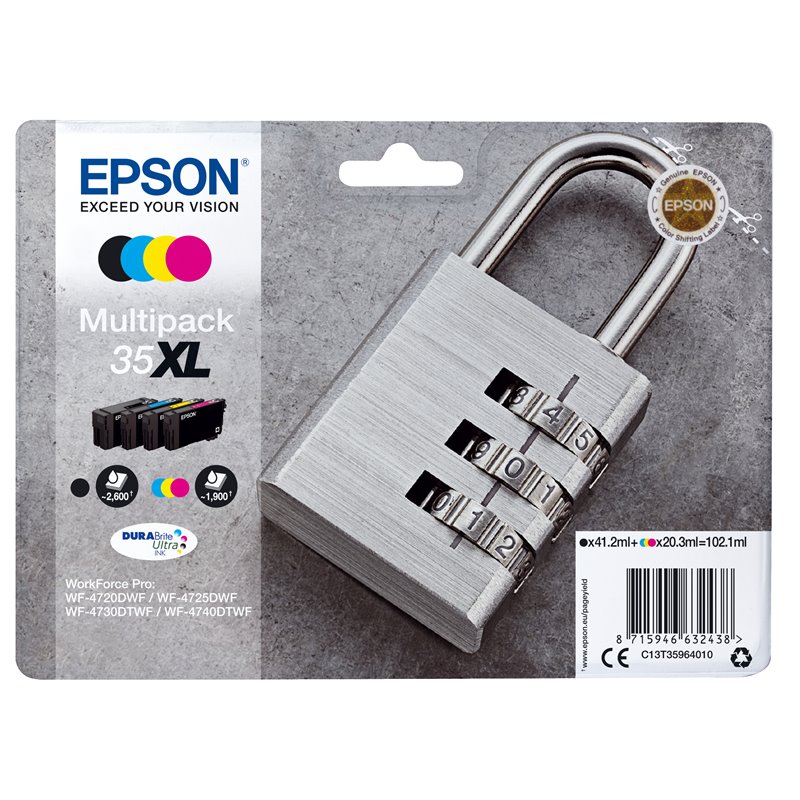 Image secondaire de Epson Padlock Multipack 4-colours 35XL DURABrite Ultra Ink