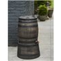 Récupérateur d'eau en forme de barrique - NATURE - En PE rotomoulé - 50 litres - Inclus accessoires