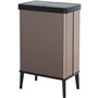 Poubelle sur pieds - VERTO - CURVER - Ouverture touch - 54 L - Rose perle