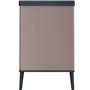 Poubelle sur pieds - VERTO - CURVER - Ouverture touch - 54 L - Rose perle