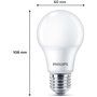 Ampoule LED - PHILIPS - 60 W - E27 - Blanc chaud - Dépolie - Non-Dimmable - 3 pieces
