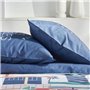 Parure de lit - TODAY - JAVA - 2 personnes - 240x220 cm - Coton - Imprimé Los Angeles - Bleu
