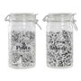 Boîte DKD Home Decor Verre Traditionnel 10 x 12.5 x 20 cm 1 L (2 pcs)