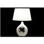 Lampe de bureau DKD Home Decor Blanc Argent Polyester Porcelaine 220 V Doré 50 W (2 pcs) (31 x 21 x 45 cm)