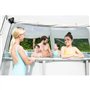 BESTWAY - Dôme de protection pour piscine - Octogonal 600 x 600 x 295 cm - Gris