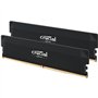 CRUCIAL Mémoire RAM DDR5 PRO - Overclocking Edition - Kit 64GB (2 x 32GO) - 6000 MT/s - CL40 - UDIMM - Noir