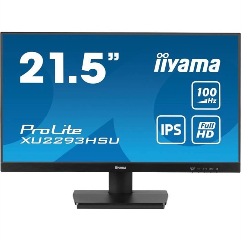 Écran PC - IIYAMA - XU2293HSU-B7 - 21,5 FHD - IPS - 100Hz - 1ms - HDMI/DP - USB HUB - Haut-parleurs - Noir