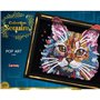 Kit loisir créatif - LANSAY - Collection Sequins - Pop art chat - Des 14 ans