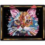 Kit loisir créatif - LANSAY - Collection Sequins - Pop art chat - Des 14 ans