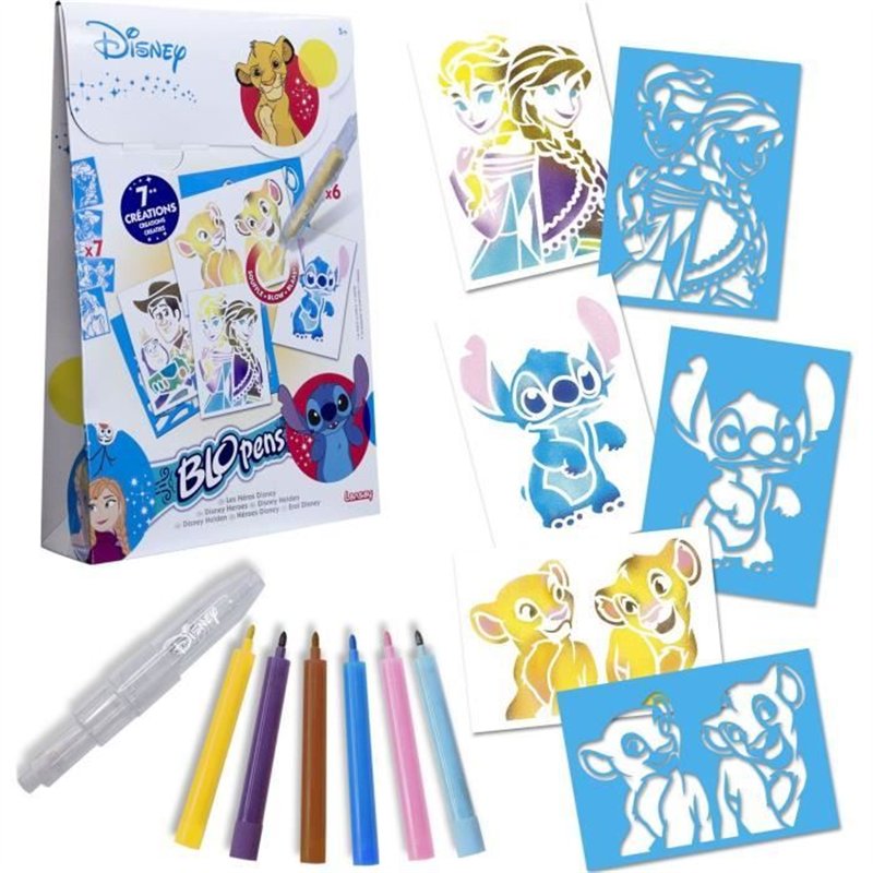 Image secondaire de Blopens - LANSAY - Les héros Disney - 7 pochoirs - Des 5 ans