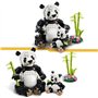 LEGO Creator 31165 3-en-1 Animaux sauvages : la famille de pandas Jeu pour fille des 8 ans
