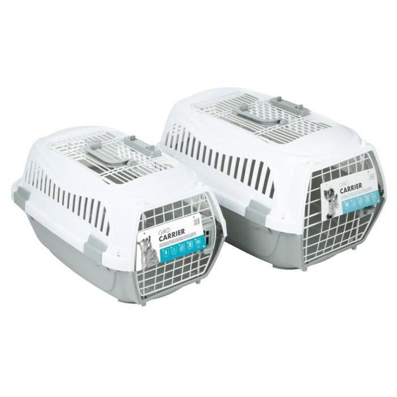 Image secondaire de MPETS Cage de transport - Pour chien - S - Gris et blanc