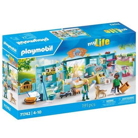 PLAYMOBIL 71742 Hôtel des animaux soigneurs accessoires