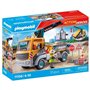 PLAYMOBIL 71750 Camion grue, ouvrier & accessoires