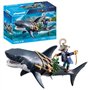 PLAYMOBIL 71793 Pirate et requin avec mâchoire articulée