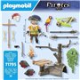 PLAYMOBIL 71795 Pirate avec arbalete et poissons a viser, 31 pieces, Des 4 ans