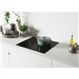 Table de cuisson vitrocéramique - ROSIERES - 3 feux - 5500 W - Commandes tactiles - 59 x 52 cm - RKD73CT