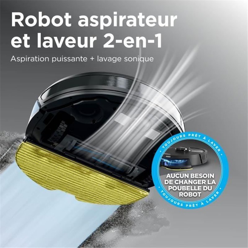 Image secondaire de Shark Matrix Plus RV2620WAEU - Robot Aspirateur et Laveur auto-vidant 2-en-1 - Nettoie les coins et les angles - Couverture opti