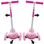 Trottinette Steering 3 roues - STAMP - SKIDS CONTROL - Rose