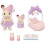 Le coucher des soeurs Lapin Chocolat - SYLVANIAN FAMILIES - 5806