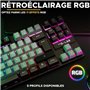 Clavier Gamer - The G-Lab - KEYZ CAESIUM - RGB - Gris & Noir - TKL