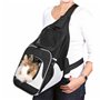 Sac à dos pour animaux de compagnie Trixie Savina Noir Gris Polyester 30 × 33 × 26 CM