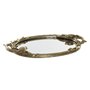 Plateau DKD Home Decor Miroir Doré Résine Oiseaux (45 x 27 x 3,7 cm)