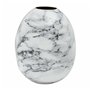 Vase DKD Home Decor Métal Marron Blanc Marbre Moderne (13 x 13 x 16 cm) (2 Unités)