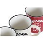 Tasse mug DKD Home Decor Porcelaine Grès (330 ml) (3 Unités)
